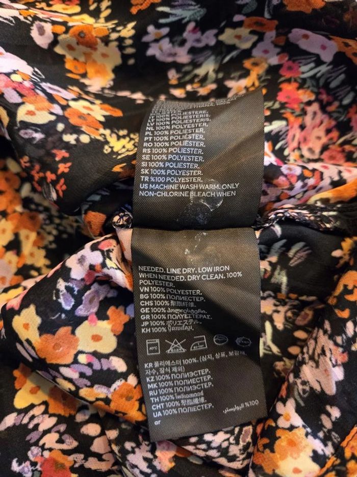 blouse H&m multicolore taille M - photo numéro 9