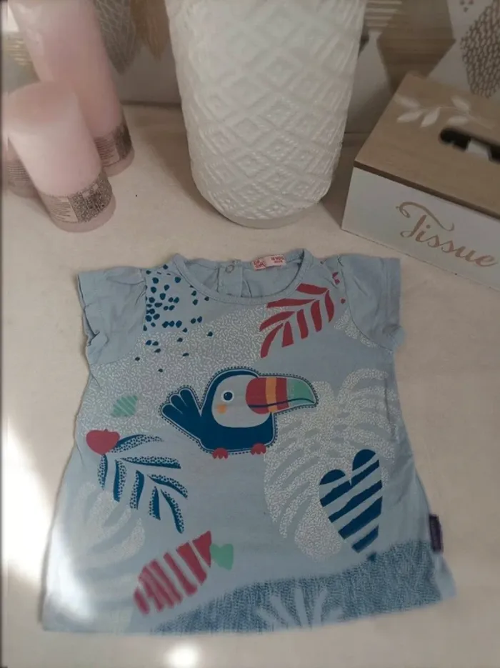 Tee-shirt manches courtes Du Pareil au Même fille 18 mois