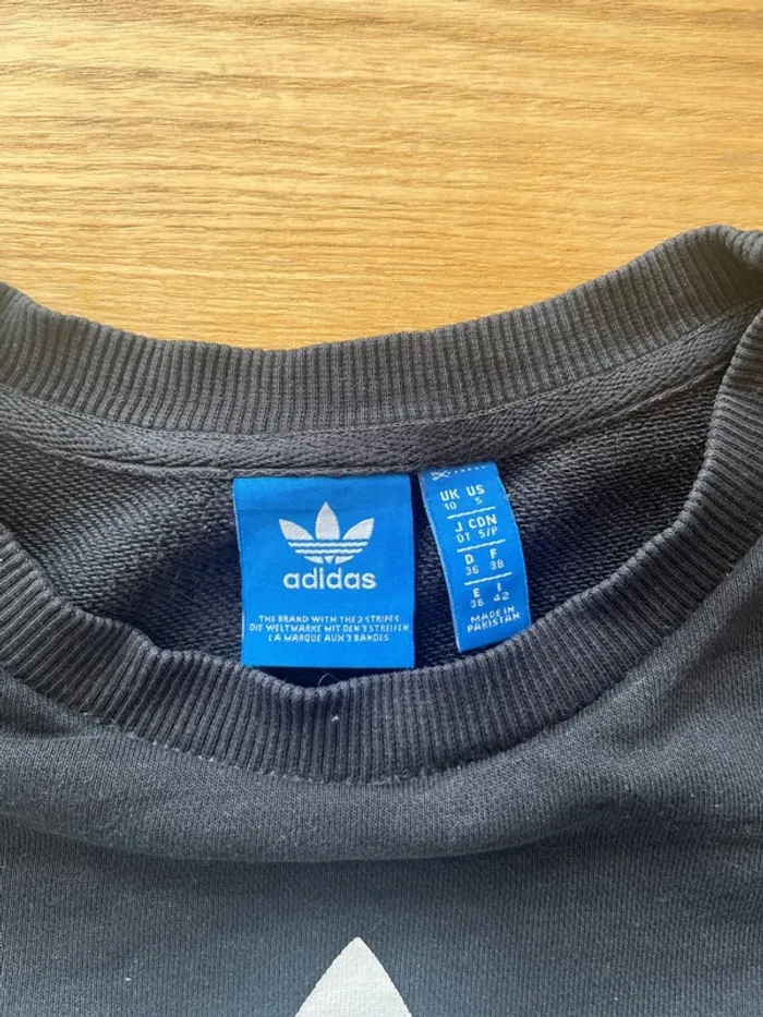 Sweat noir Adidas - photo numéro 2