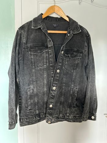 Veste en jean noir