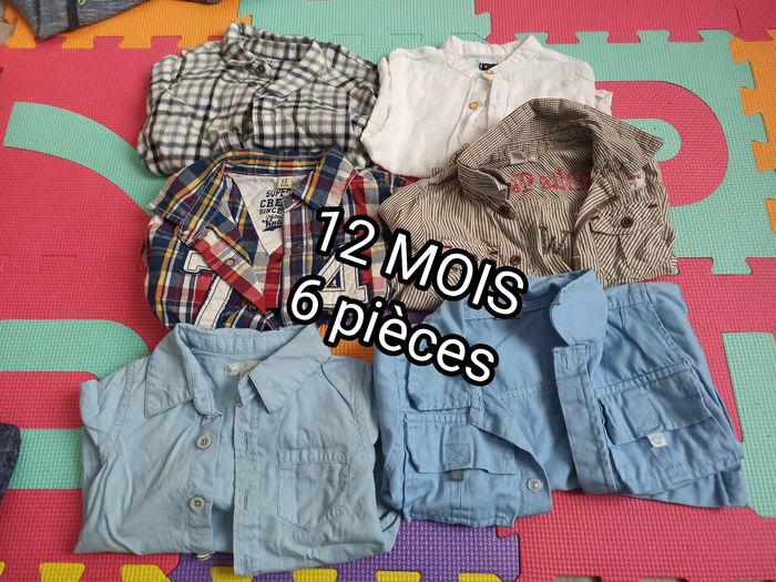 Lot de 6 chemises 12 mois