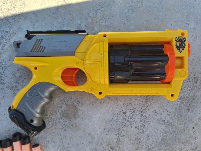 Pistolet nerf maverick rev-6 - photo numéro 2