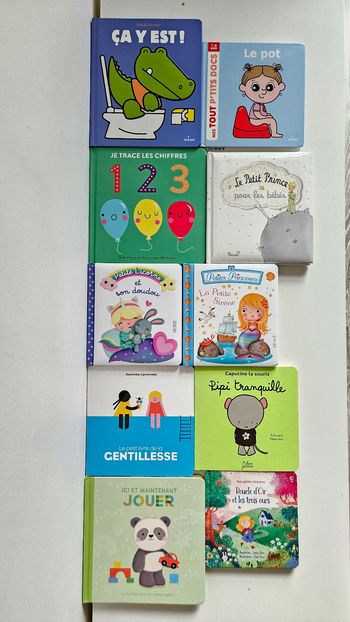 Lot 10 livres cartonnés pour enfants 