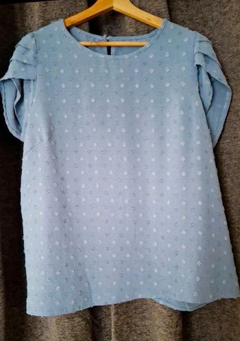 Shein top léger bleu ciel 0XL