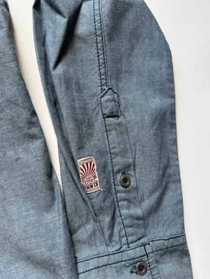 Chemise bleu Kaporal effet jeans - photo numéro 7