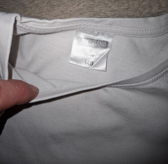 T shirt blanc manche courte 10 ans - photo numéro 2