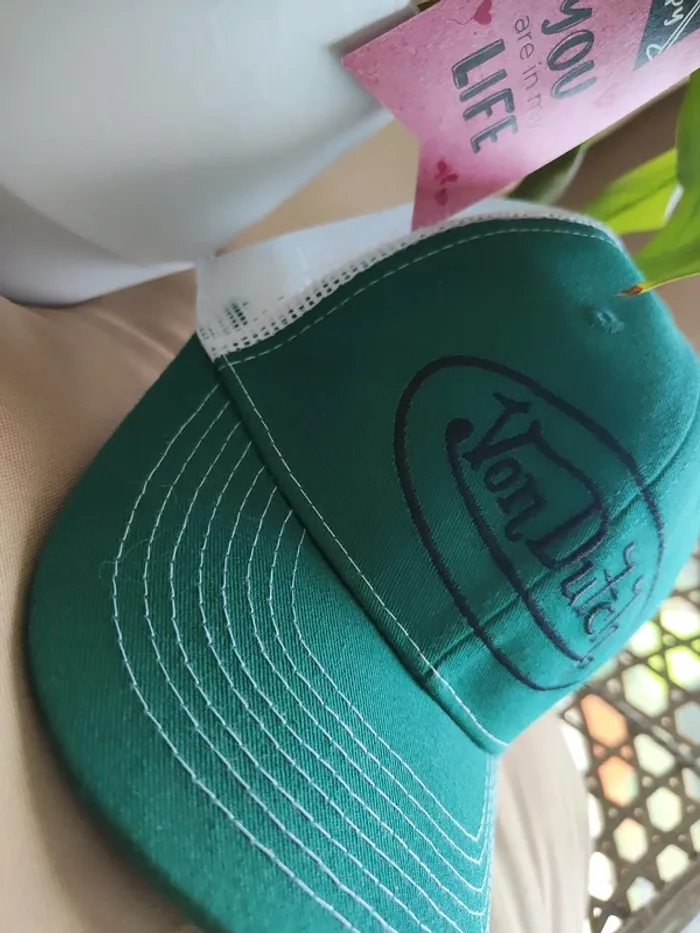 Casquette Trucker Von Dutch verte - photo numéro 4