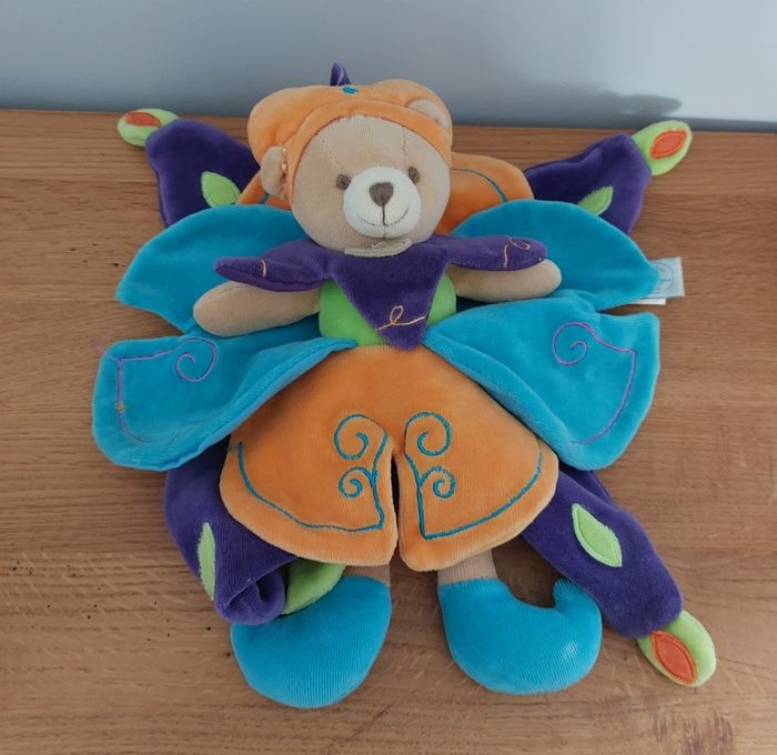 Doudou plat Ours Prince Indidous - doudou & compagnie