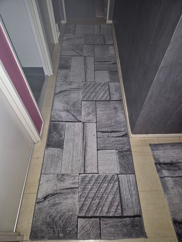 Lot 2 tapis couloirs gris