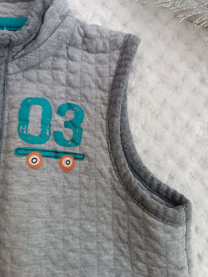 🔸Veste Zip Sans Manches - Baby Club 18 Mois🔸 - photo numéro 8