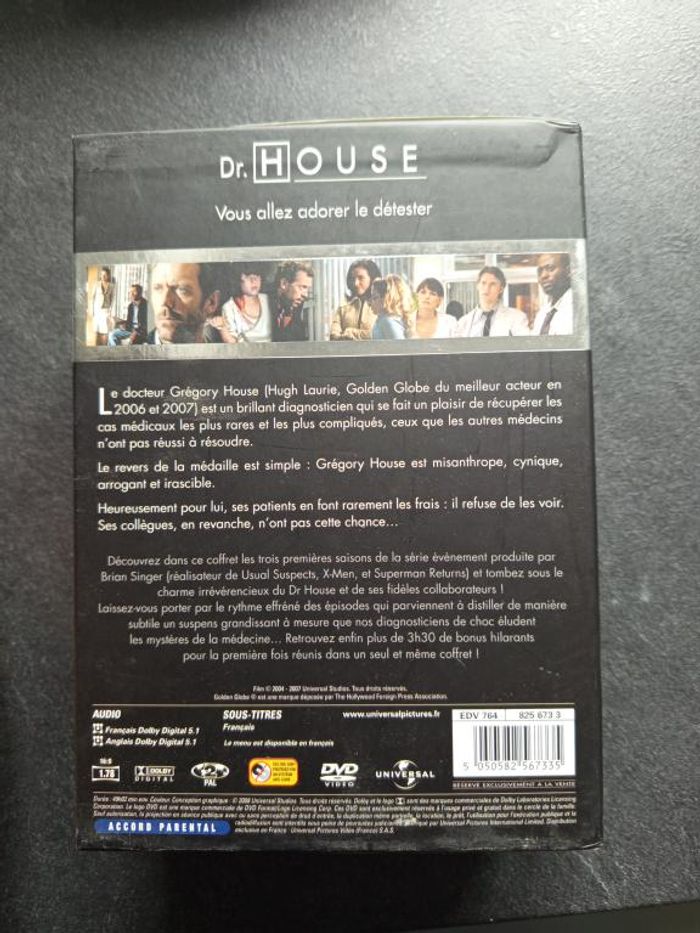 DVD - Dr. House - Coffret saisons 1 à 3 - photo numéro 3