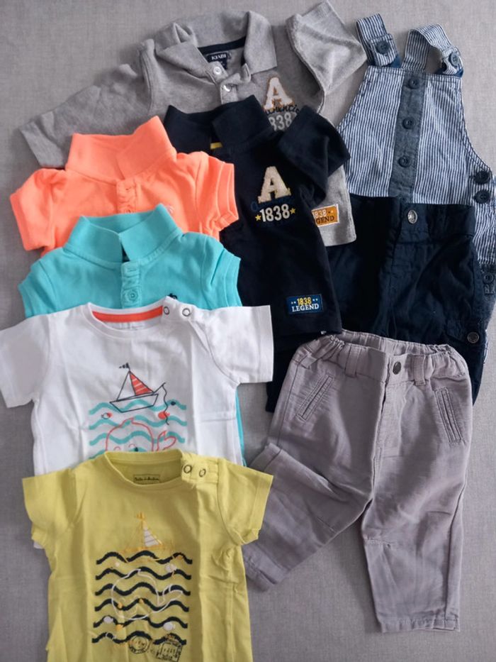 Lot 9 vêtements 1 et 3 mois TBE