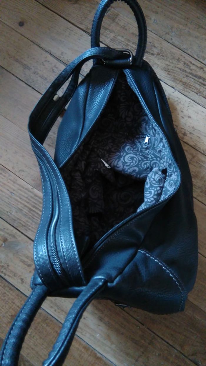 Sac à dos sac à main noir - photo numéro 5