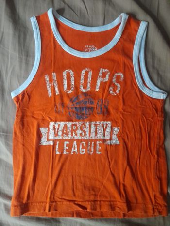 T-shirt sans manche garçon 24 mois