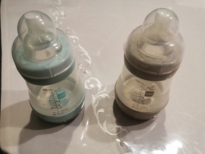 Duo biberons + tétines 1 et 2 _ MAM_ 160 ml