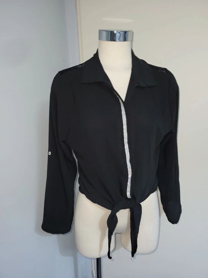 Chemise avec strass S