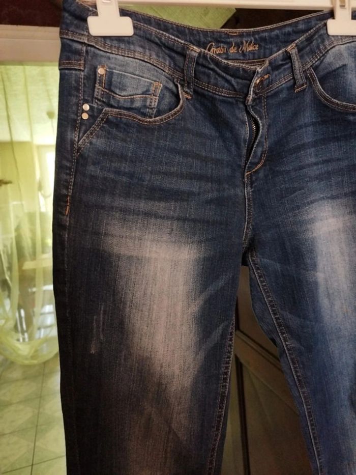 Jeans bleu foncé Grain De Malice taille S/36 - photo numéro 5