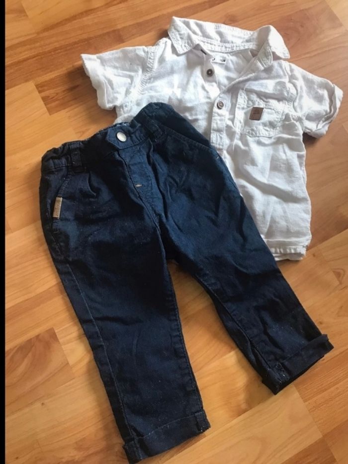 Ensemble pantalon chemise été