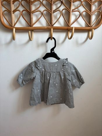 Robe automne/hiver grise Jacadi 3 mois