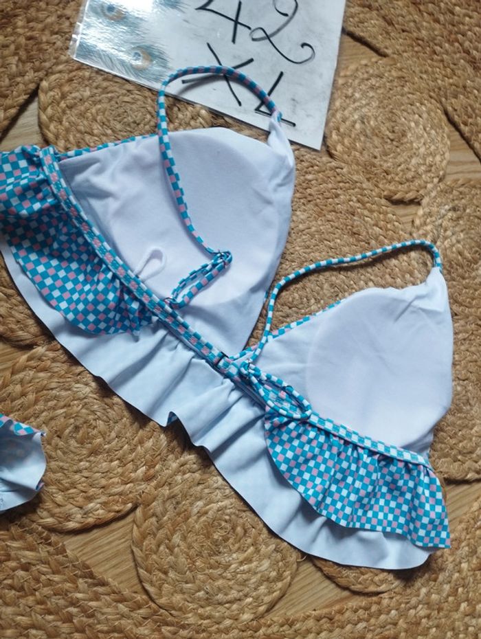 Maillot de bain bikini 42 xl neuf bleu - photo numéro 11