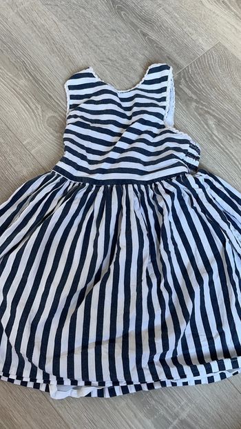 Robe été rayure marine 3 ans