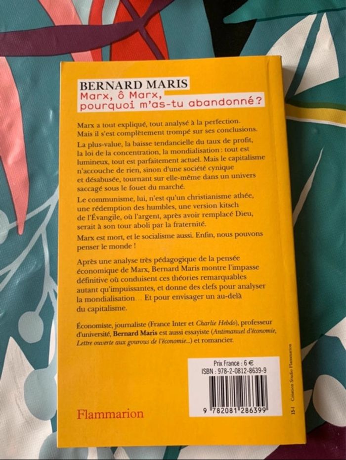 Marx, ô Marx, pourquoi m’as-tu abandonné ? de Bernard Maris - photo numéro 2