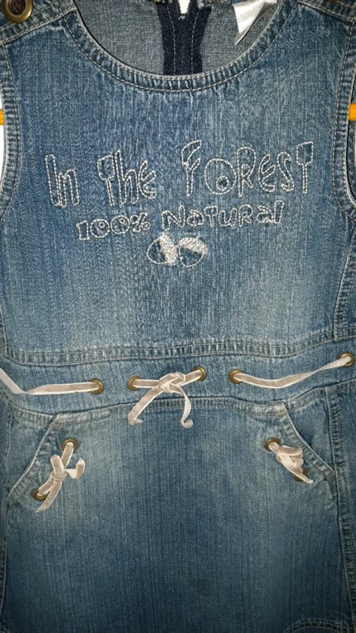 Robe en jean taille 116 cm - photo numéro 3