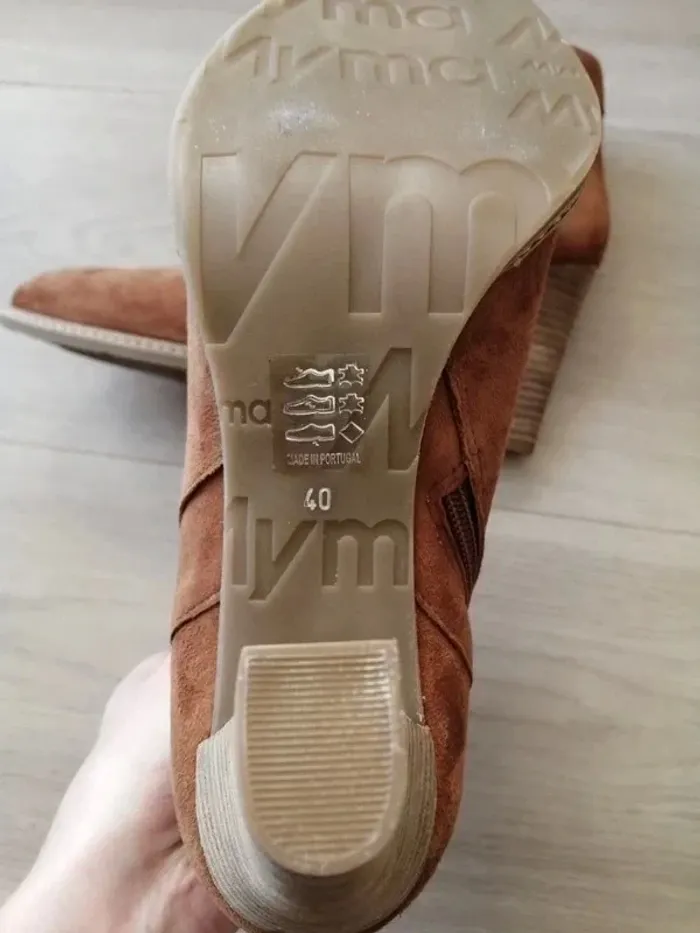 Bottines cognac/nubuck Myma - photo numéro 6