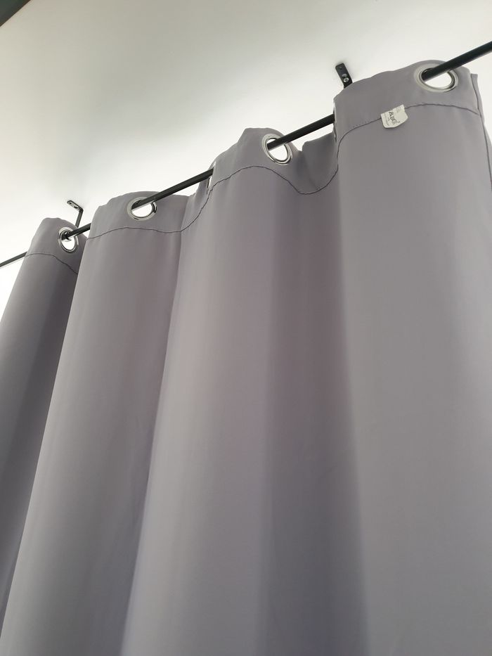 Rideau gris occultant - photo numéro 5