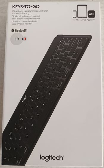 Clavier Français AZERTY sans fil Bluetooth LOGITECH Keys To Go - Noir