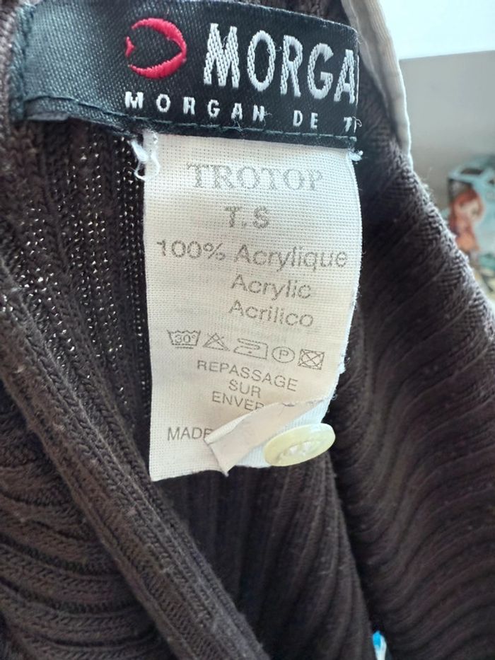 Pull chemise 2 en 1 Morgan marron en S - photo numéro 5