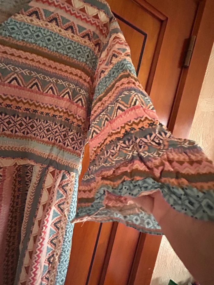 Longue robe été bohème multicolore - photo numéro 3
