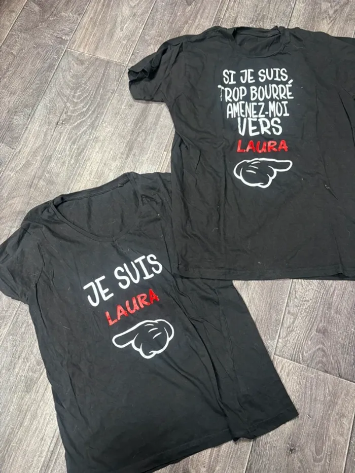 Lot de tee shirt fun si je suis bourré (Laura)