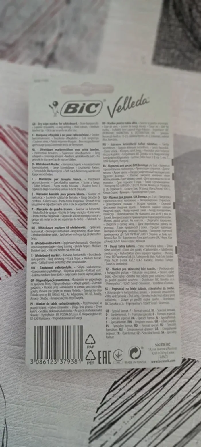 Lot 5 marqueurs effaçable à sec pour tableau blanc - photo numéro 2