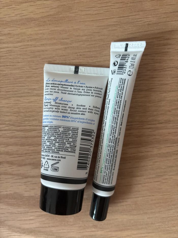 Lot Saève Paris – Gel nettoyant & sérum éclat anti-taches – Neufs - photo numéro 2