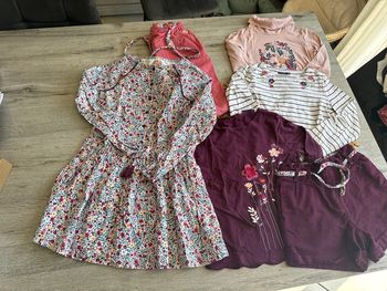 Lot sergent major Liberty fleurie 9/10 ans fille