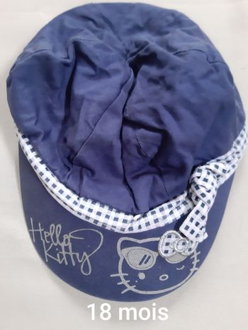 casquette bleue fille Hello Kitty - 18 mois