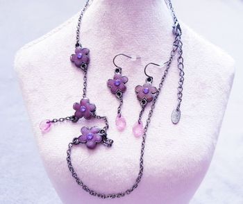🌸 Parure fantaisie fleur - Neuve 🌸