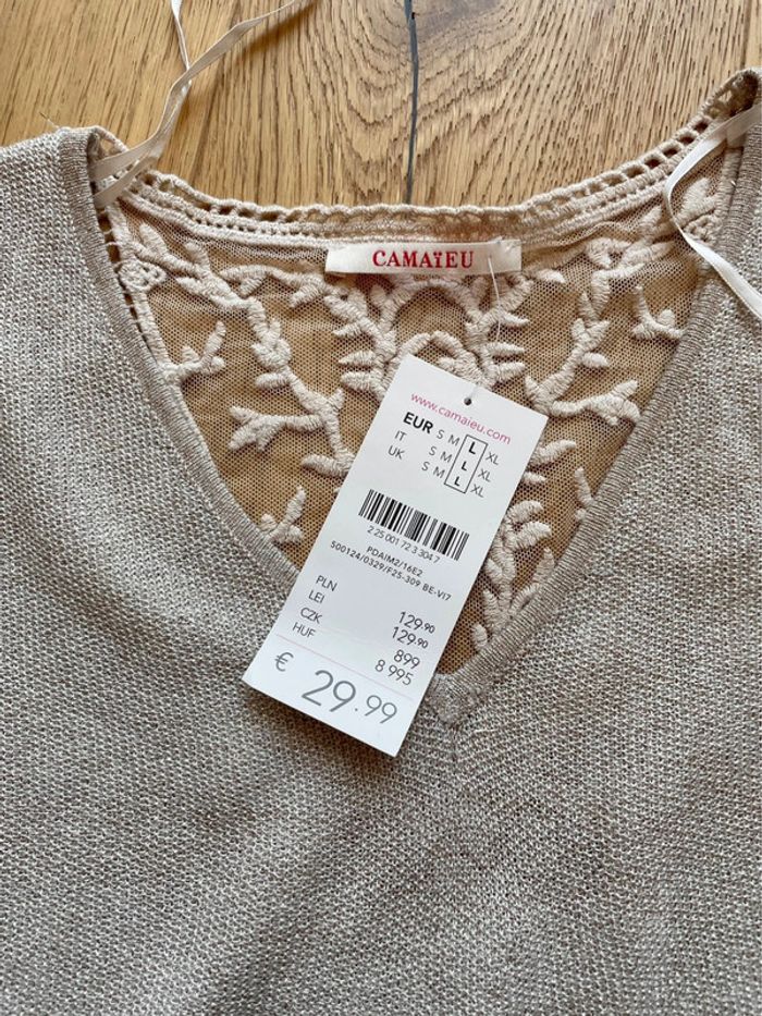 Top en maille Camaïeu taille L - photo numéro 5