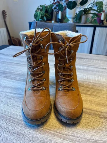 Bottines camel