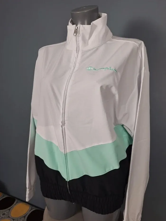 Veste légère /Track jacket champion / femme - taille M / brodé - photo numéro 6