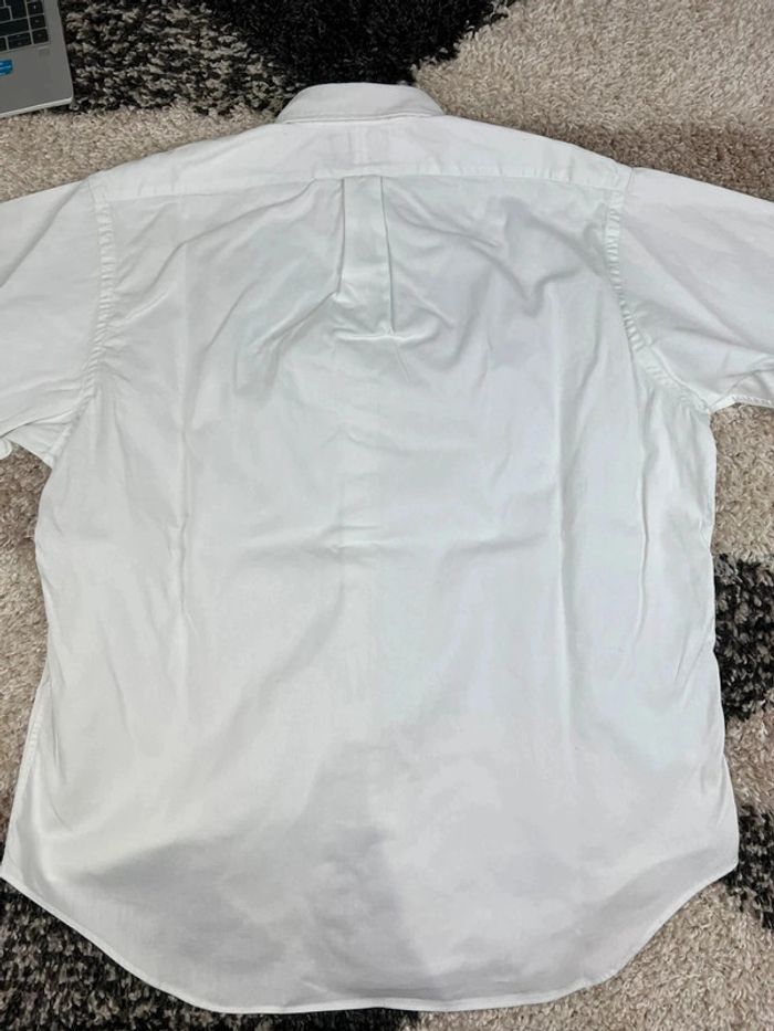Chemise Ralph Lauren blanc taille XL made in usa logo brodé noir style old money - photo numéro 14