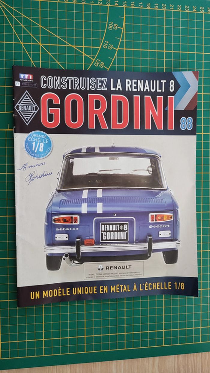 Fascicule seul sans pièce N°88 Renault R8 Gordini 1/8 1/8ème Eaglemoss collections #A67