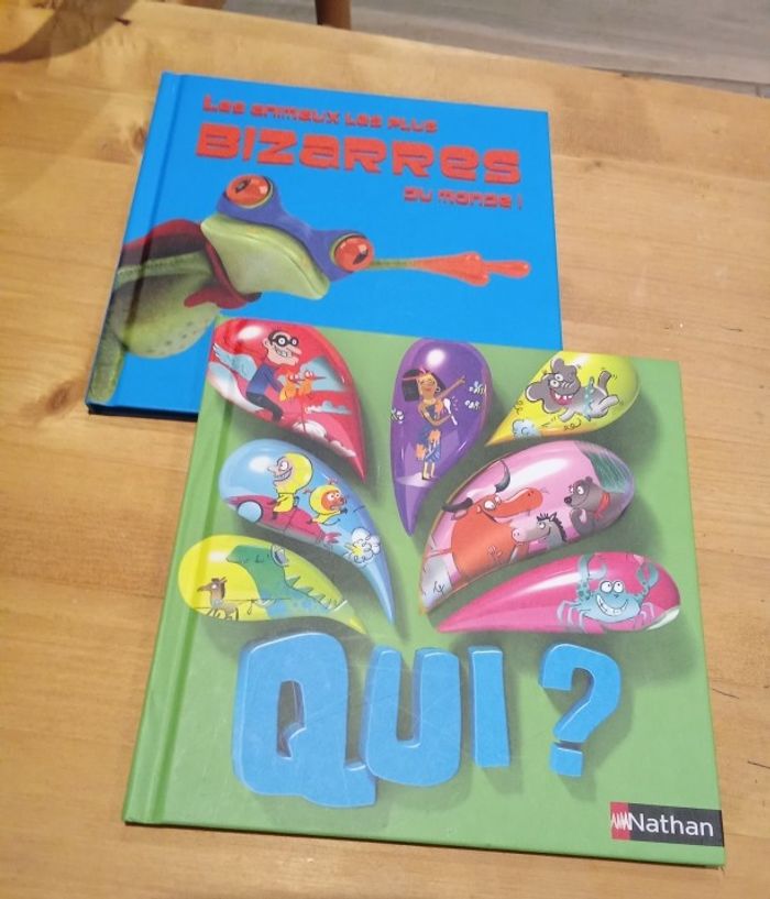 Lot de 2 livres MAC DO HAPPY MEAL : les animaux les plus bizarres du monde + qui ?