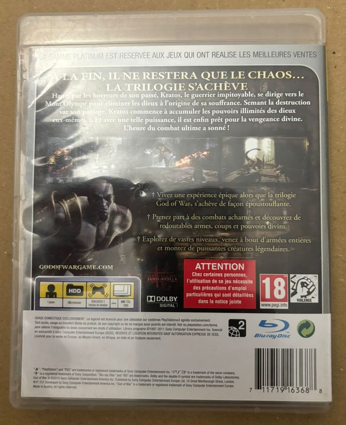 Jeu vidéo GOD of War 3 Platinium - PS3 - photo numéro 2