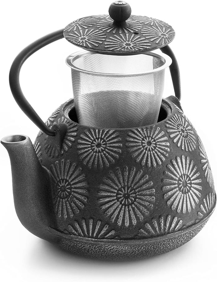 Théière en Fonte Bali, 1,2 Litre, Intérieur Émaillé, Compatible avec les Plaques à Induction