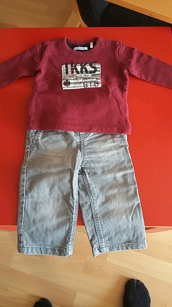 Ensemble jean tee shirt manche longue #IKKS