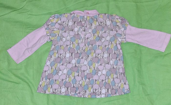 Tee-shirt manches longues fille 6 mois - photo numéro 2