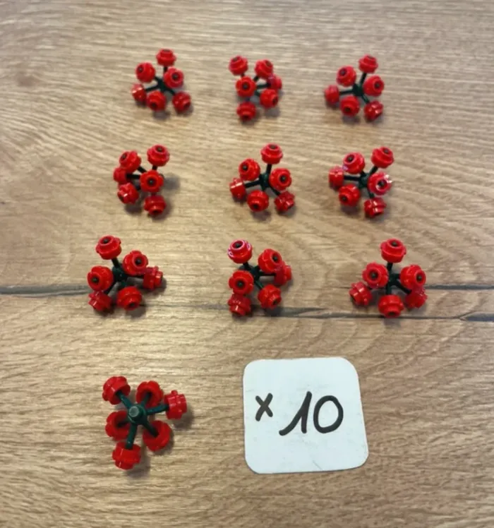 Lot de 10 bouquets de fleurs LEGO