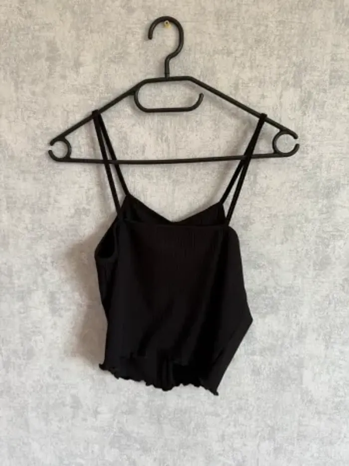 top à bretelles noir NA-KD taille S - photo numéro 3